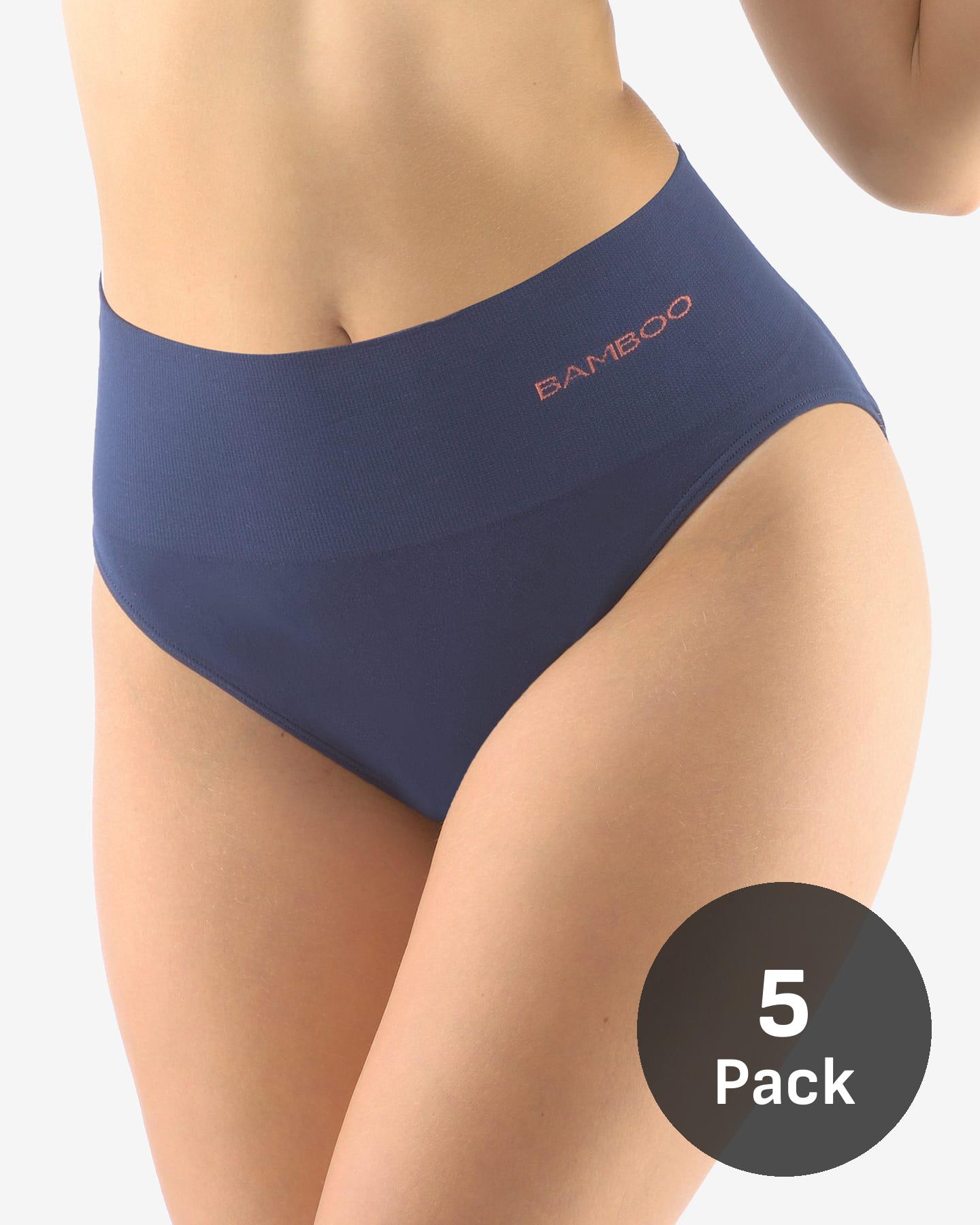 5 Pack EcoBamboo classic full panties