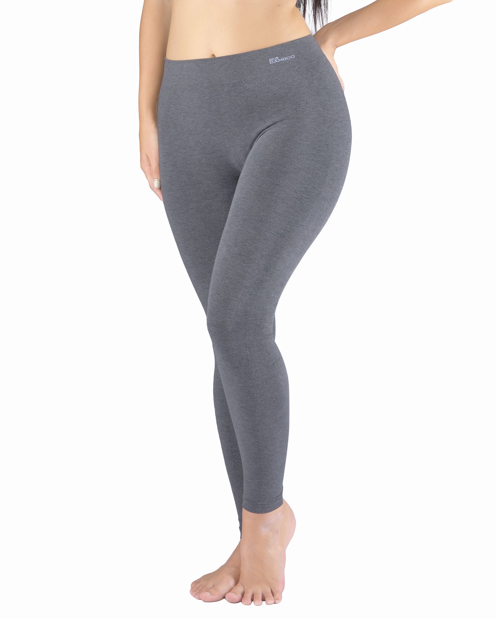 Royalfashion Bamboo Damen-Leggings in Hellgrau - Hellgrau, pigeon gray