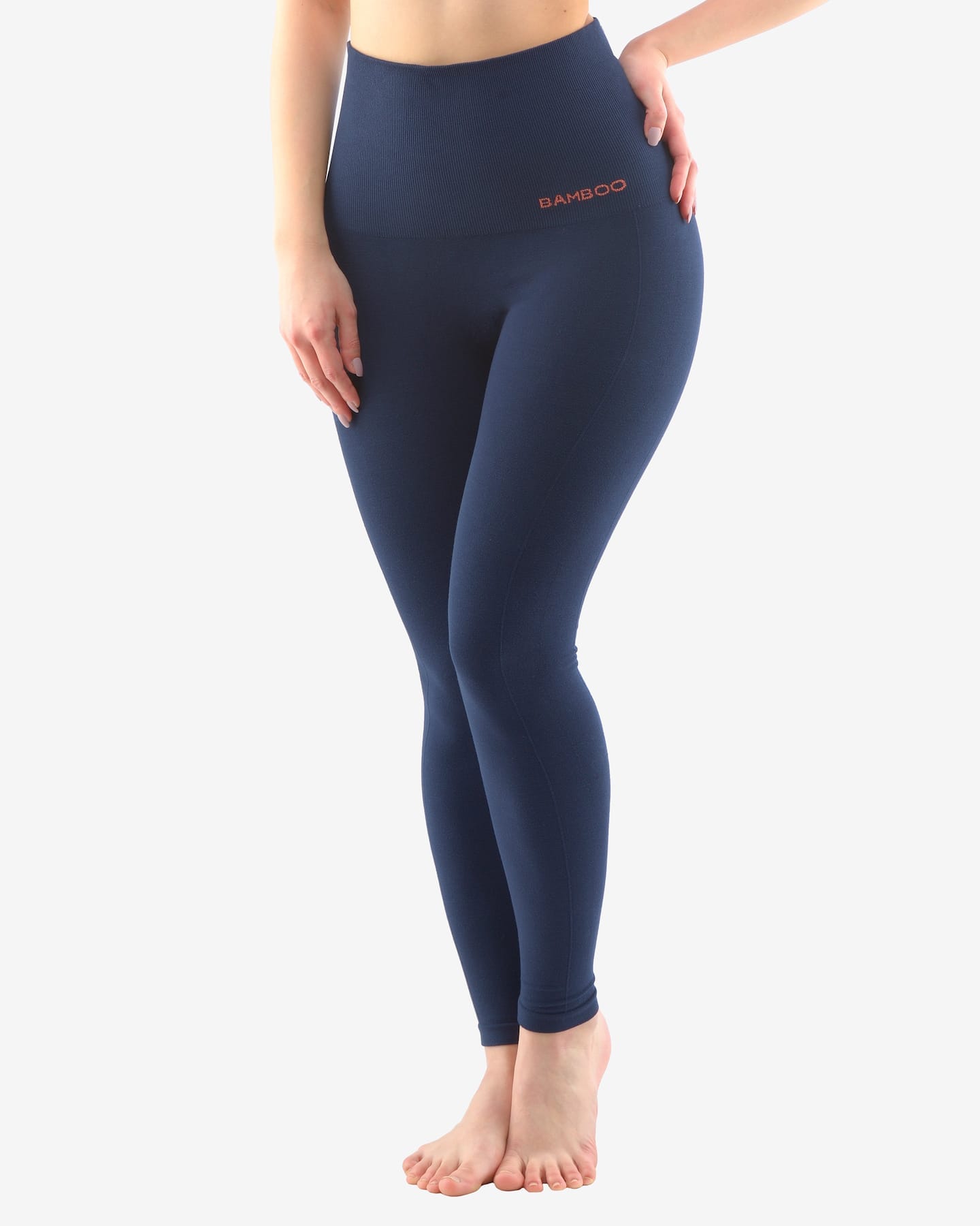 Women's Bamboo Spandex Flexible Texture Detailed Capri Leggings